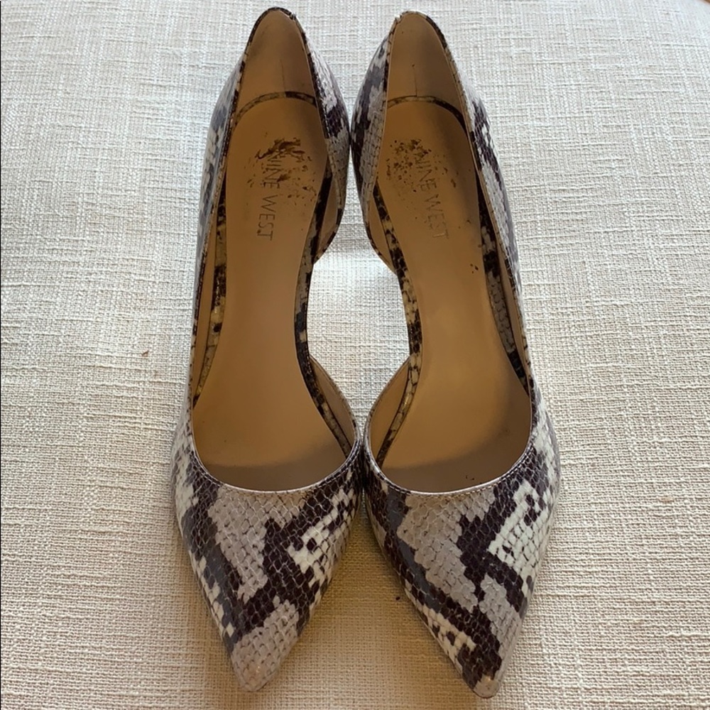 Faux Snakeskin Nine West Heels